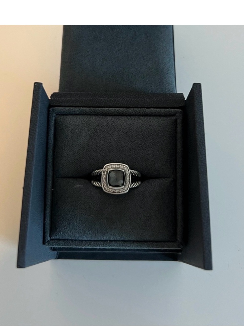 David Yurman Petit Albion Hematite Ring